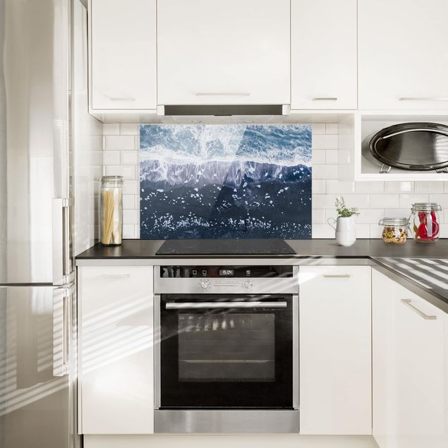 Küche Dekoration Luftbild - Jökulsárlón in Island
