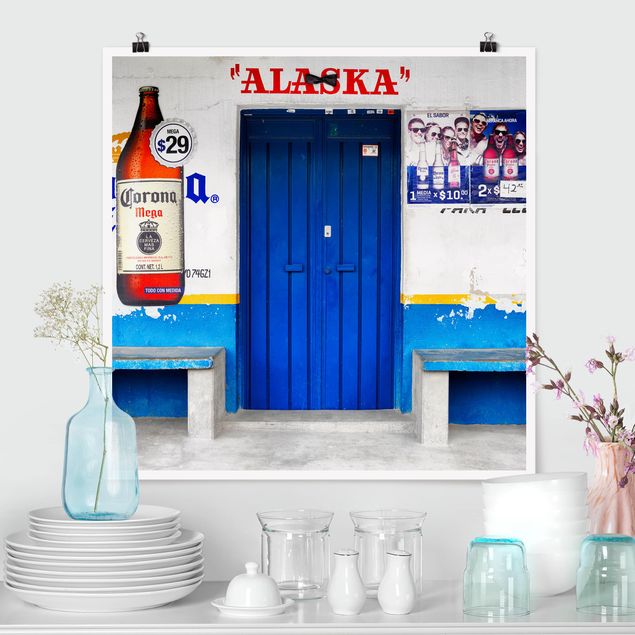 Küche Dekoration ALASKA Blue Bar
