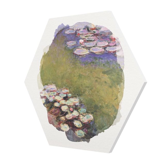 Wanddeko Büro Wasserfarben - Claude Monet - Seerosen
