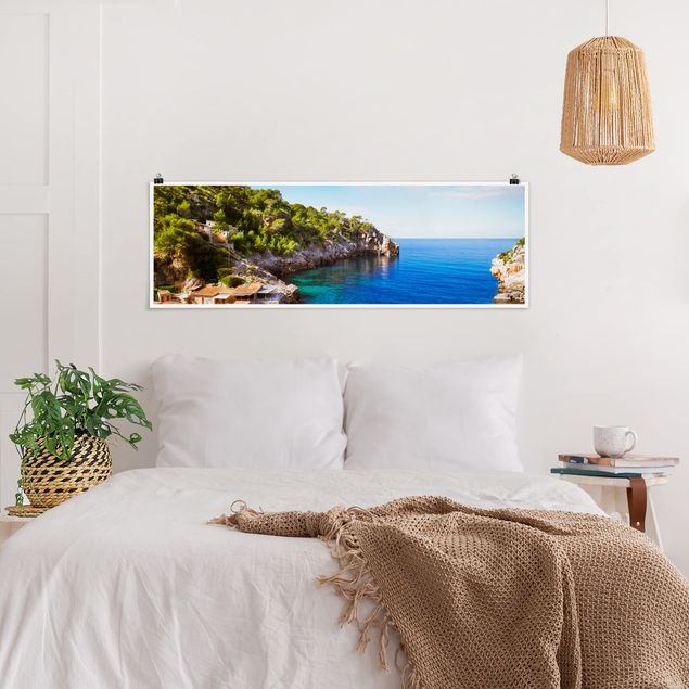 Wanddeko Schlafzimmer Cala de Deia in Mallorca