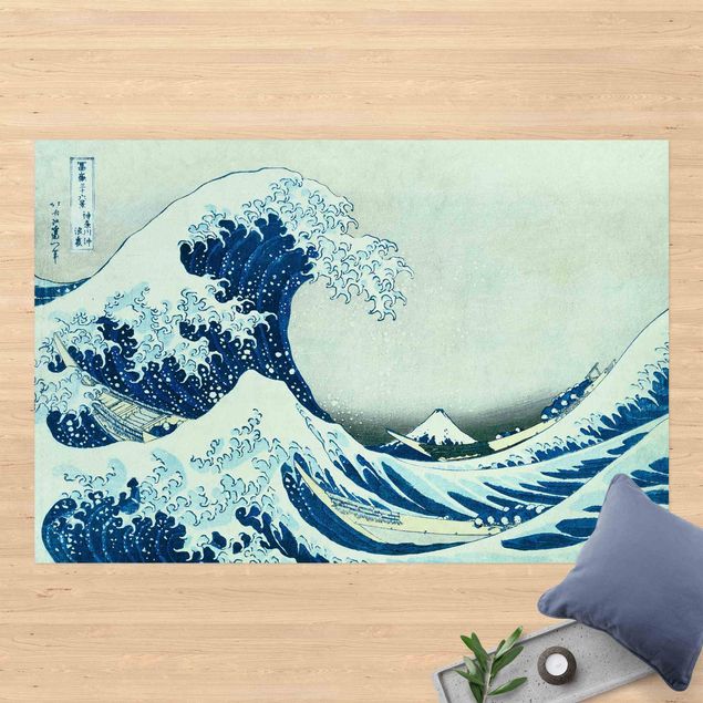 Wanddeko Flur Katsushika Hokusai - Die grosse Welle von Kanagawa