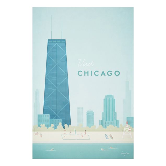 Deko Architektur Reiseposter - Chicago