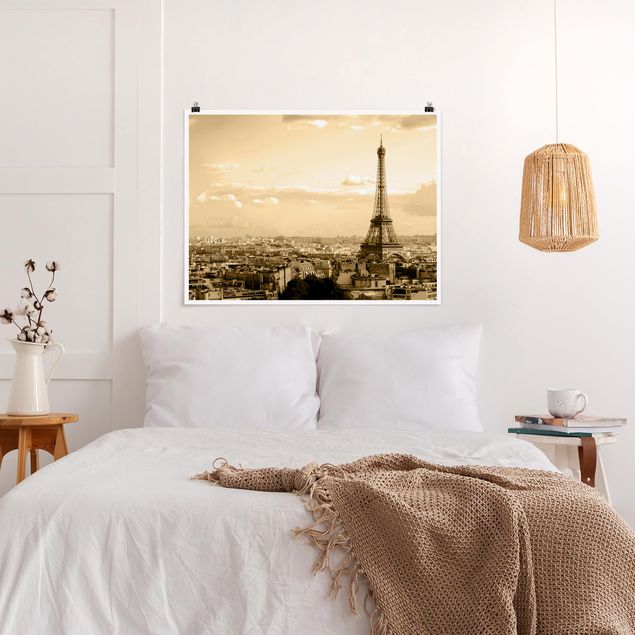 Wanddeko Schlafzimmer I Love Paris