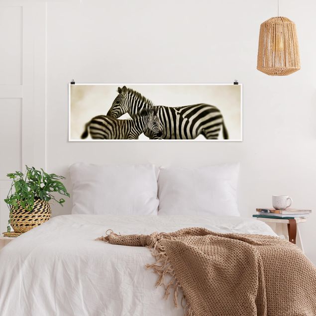 Wanddeko Flur Zebrapaar