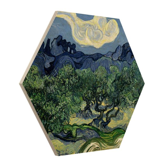 Pointillismus Bilder Vincent van Gogh - Olivenbäume