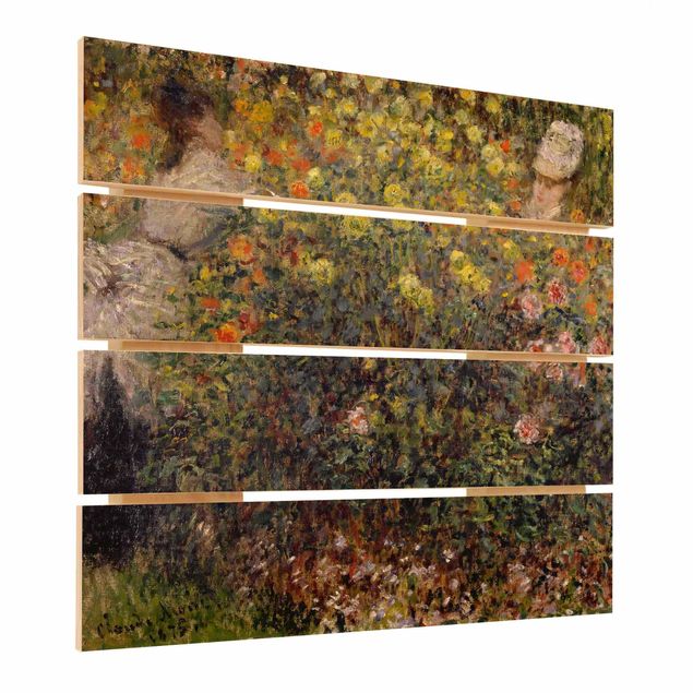 Wanddeko Esszimmer Claude Monet - Blumengarten