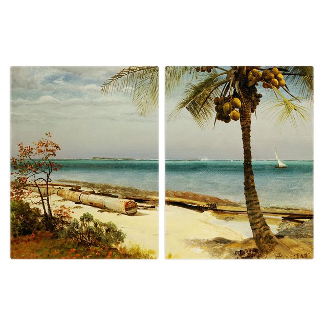 Wohndeko Kunst Albert Bierstadt - Küste in den Tropen