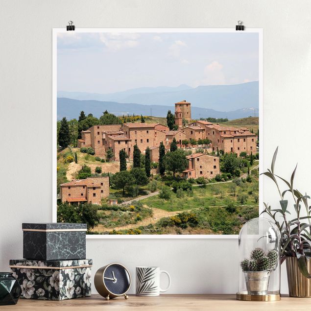 Wanddeko Architektur Charming Tuscany