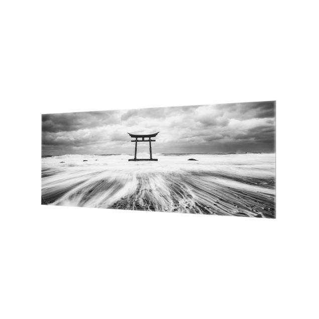 Deko Fotografie Japanisches Torii im Meer