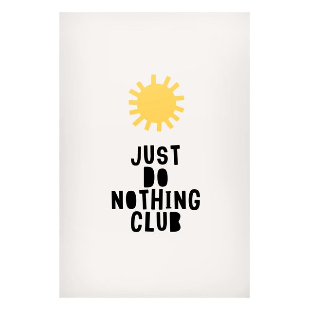 Wanddeko Esszimmer Do Nothing Club Gelb