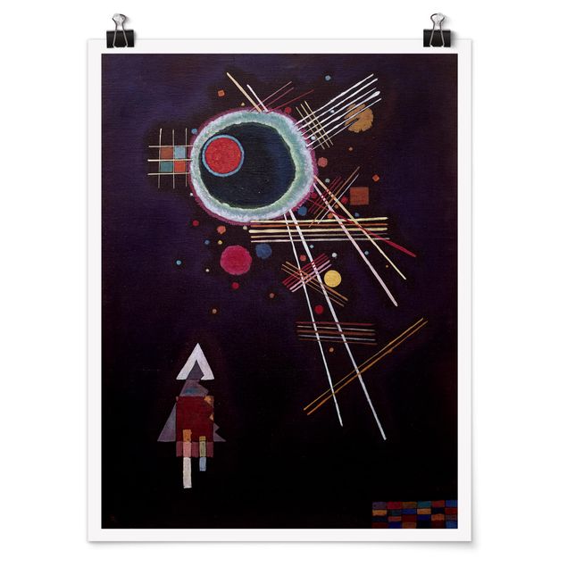 Poster - Wassily Kandinsky - Strahlenlinien - Hochformat 3:4