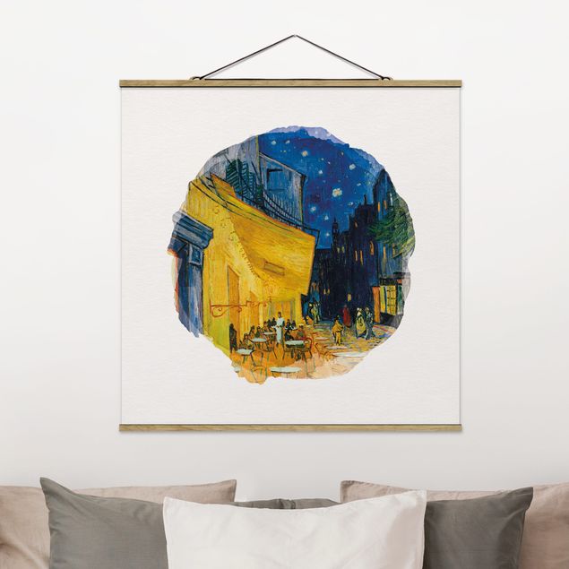 Impressionismus Bilder kaufen Wasserfarben - Vincent van Gogh - Café-Terrasse in Arles