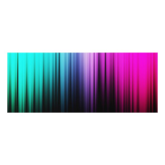 Wanddeko Digital Art Rainbow Display