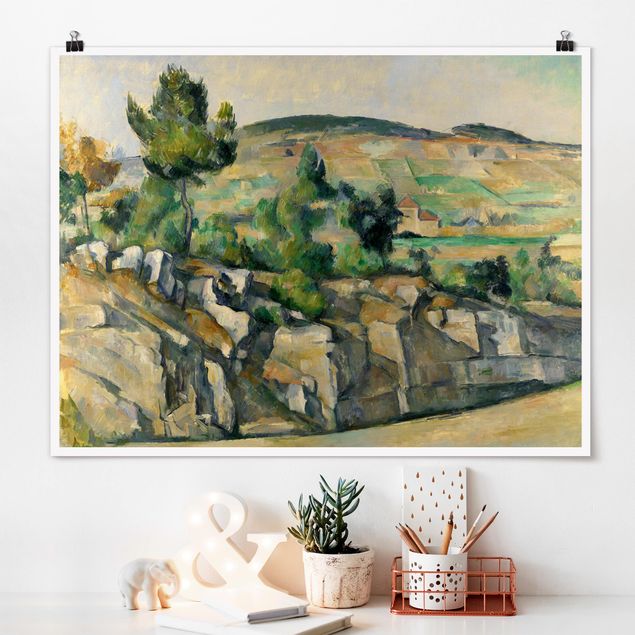 Impressionismus Bilder kaufen Paul Cézanne - Hügelige Landschaft
