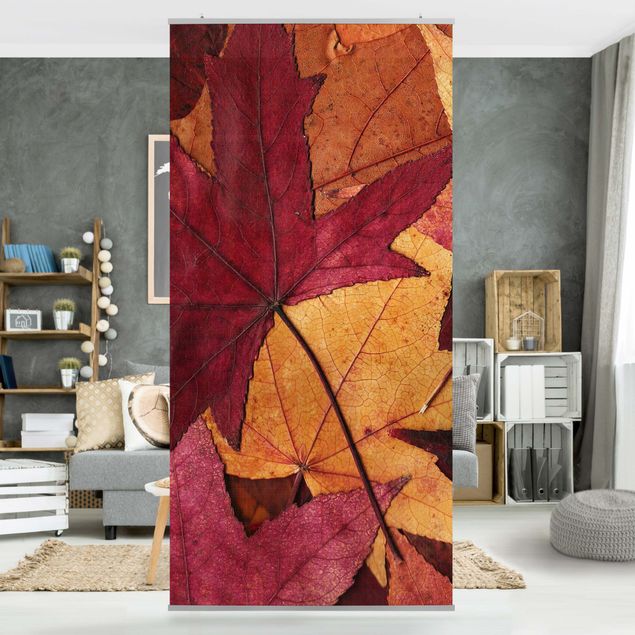 Wanddeko Schlafzimmer Coloured Leaves
