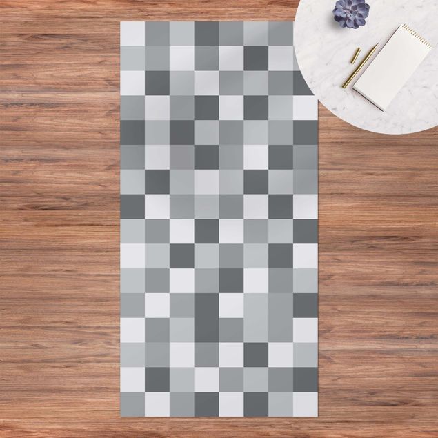 Wanddeko grau Geometrisches Muster Mosaik Grau