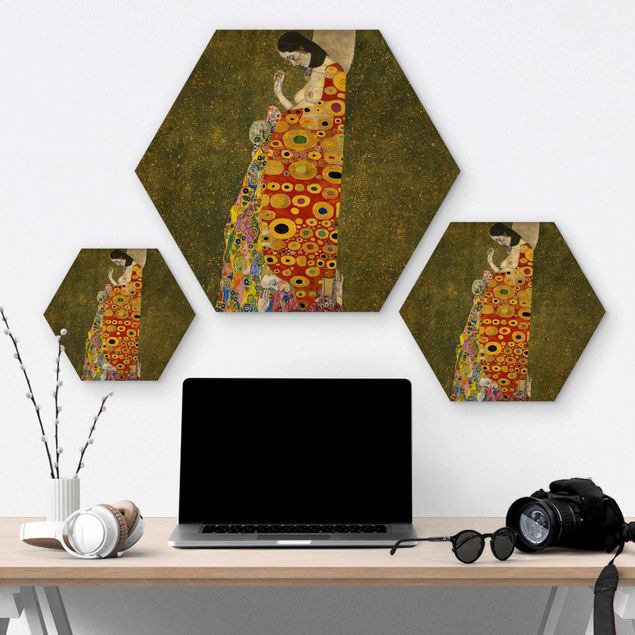 Wanddeko Praxis Gustav Klimt - Die Hoffnung II