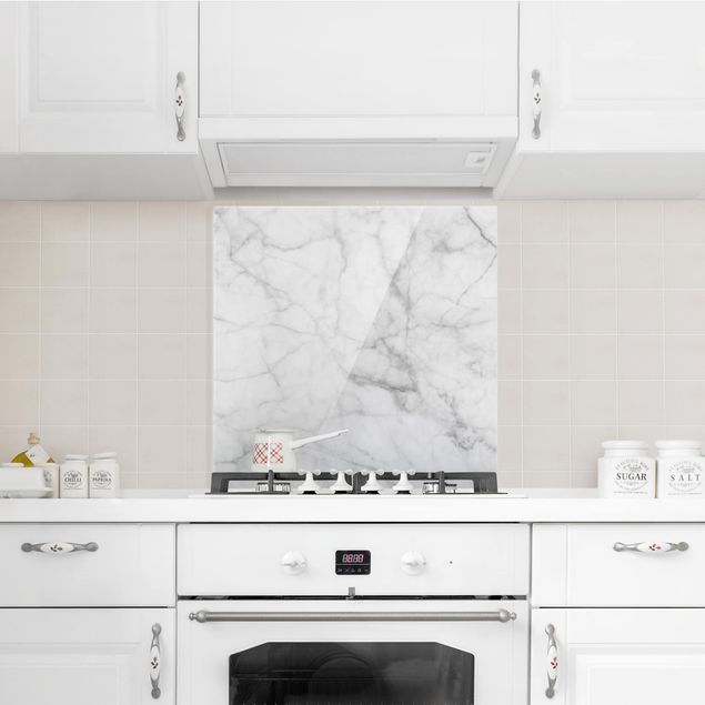 Wanddeko Küche Bianco Carrara