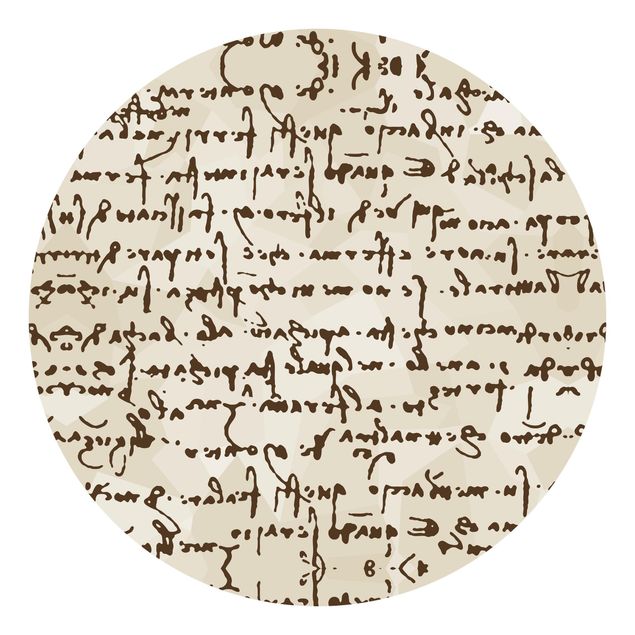 Wanddeko Flur Da Vinci Manuskript