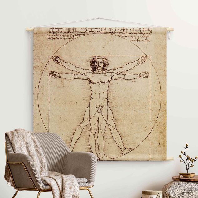Wanddeko braun Da Vinci