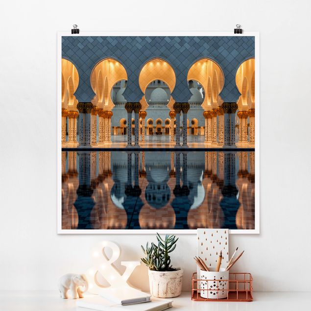 Wanddeko Küche Reflexionen in der Moschee