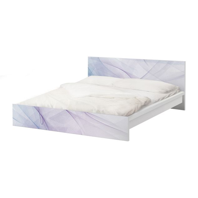 Möbelfolie für IKEA Malm Bett niedrig 160x200cm - Klebefolie No.RY9 Taubenflug