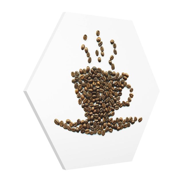 Wanddeko draußen Coffee Beans Cup