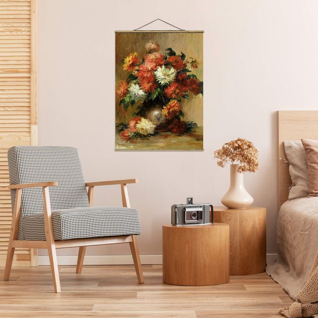 Wanddeko Botanik Auguste Renoir - Stillleben mit Dahlien