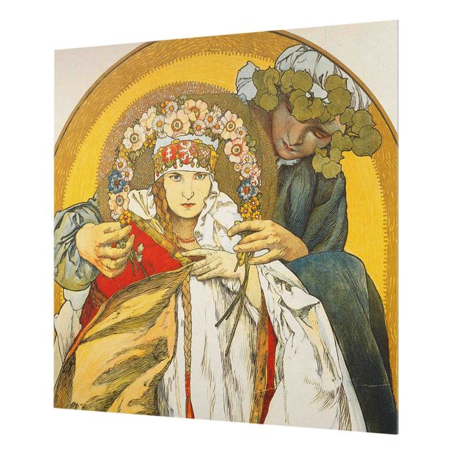 Wohndeko Frau Alfons Mucha - Plakat Tschechoslowakischen Republik