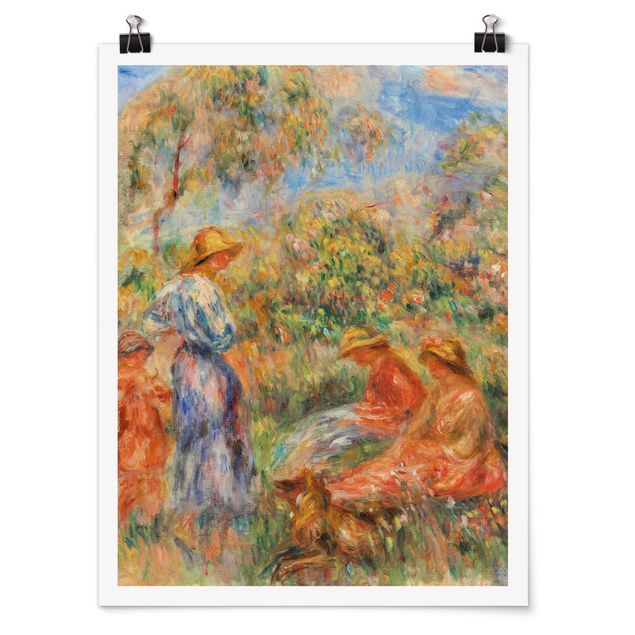 Wanddeko Flur Auguste Renoir - Landschaft mit Frauen und Kind