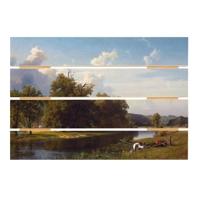 Romantik Bilder Albert Bierstadt - Flusslandschaft
