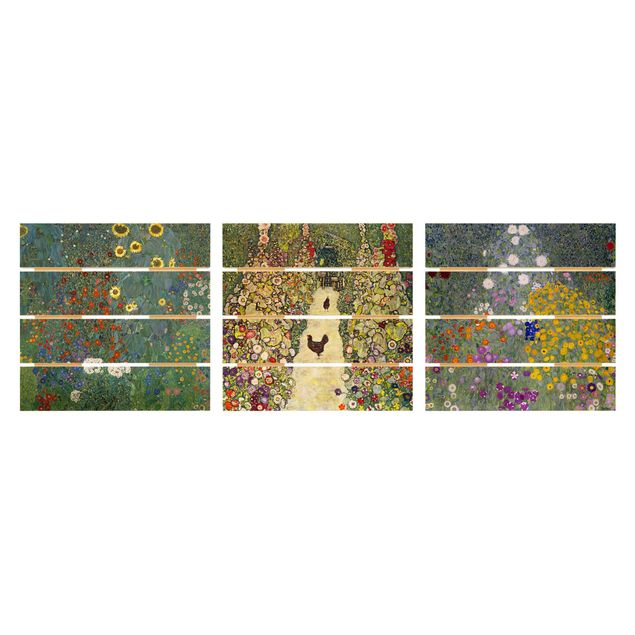 Wanddeko Flur Gustav Klimt - Im Garten
