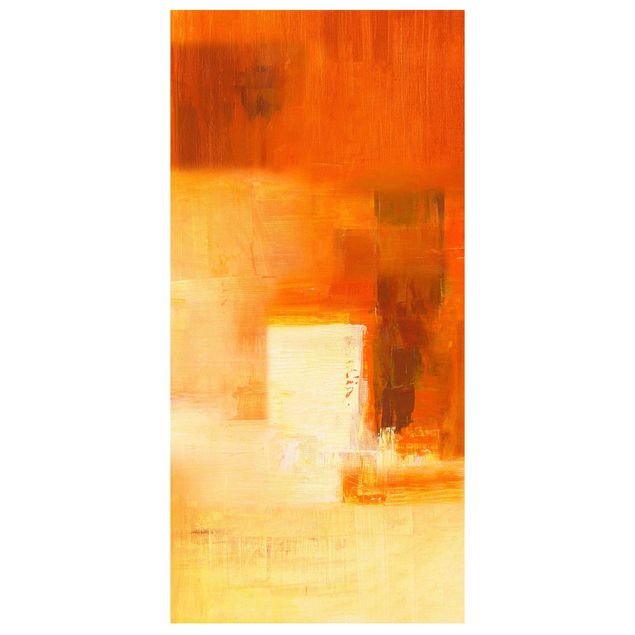 Wanddeko Büro Petra Schüßler - Komposition in Orange und Braun 03