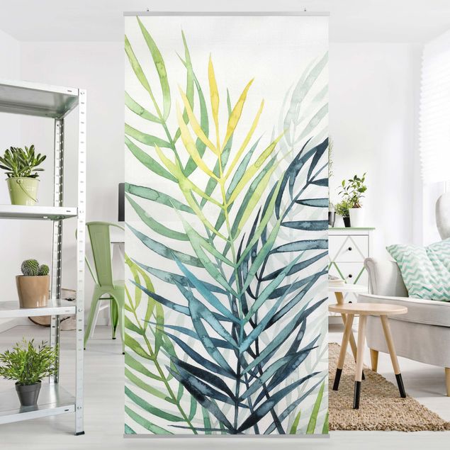 Wanddeko Flur Tropisches Blattwerk - Palme