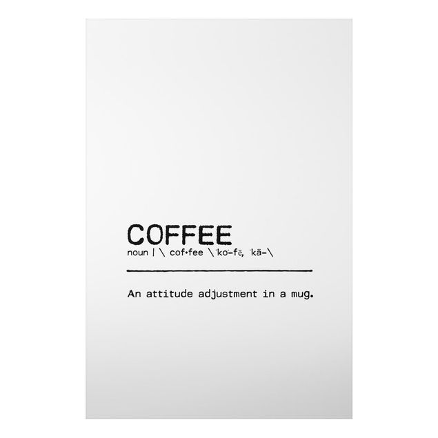Wanddeko Flur Definition Coffee Attitude