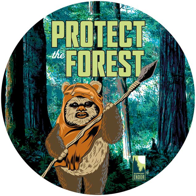 Kinderzimmer Deko Star Wars Protect the Forest