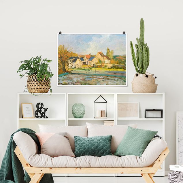 Wanddeko Schlafzimmer Camille Pissarro - Landschaft bei Pontoise