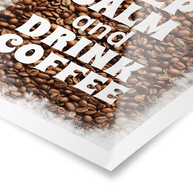 Wandbilder Kaffee No.EV86 Keep Calm And Drink Coffee
