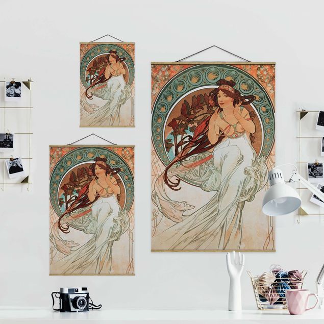 Wanddeko Büro Alfons Mucha - Vier Künste - Die Musik