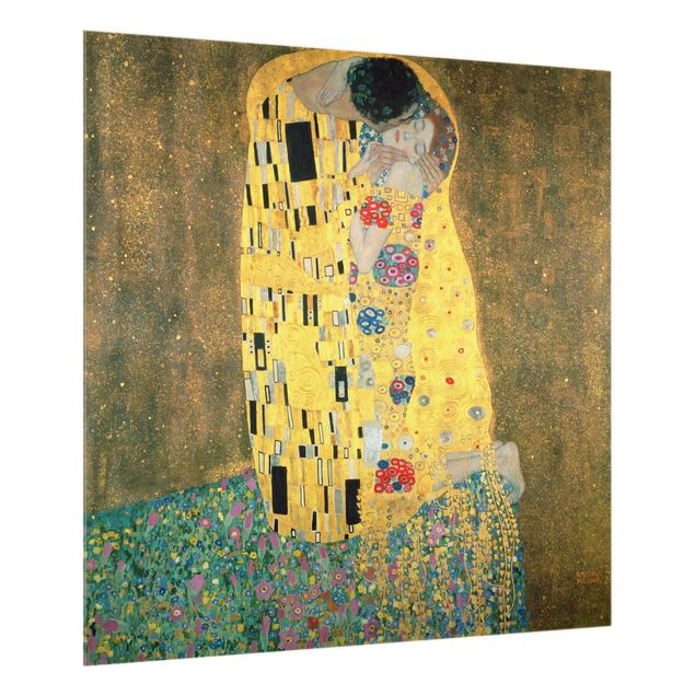 Wanddeko gold Gustav Klimt - Der Kuß