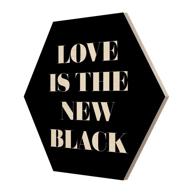 Wanddeko Praxis Love is the new black
