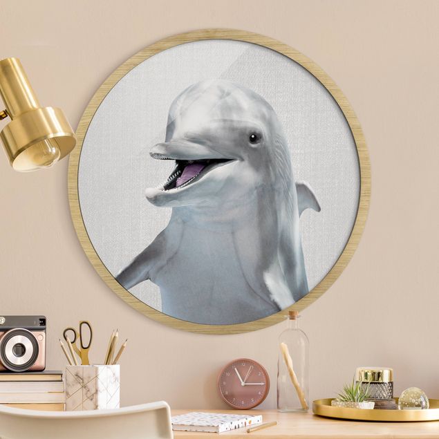 Wanddeko Wohnzimmer Delfin Diddi