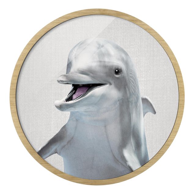 Wanddeko Büro Delfin Diddi