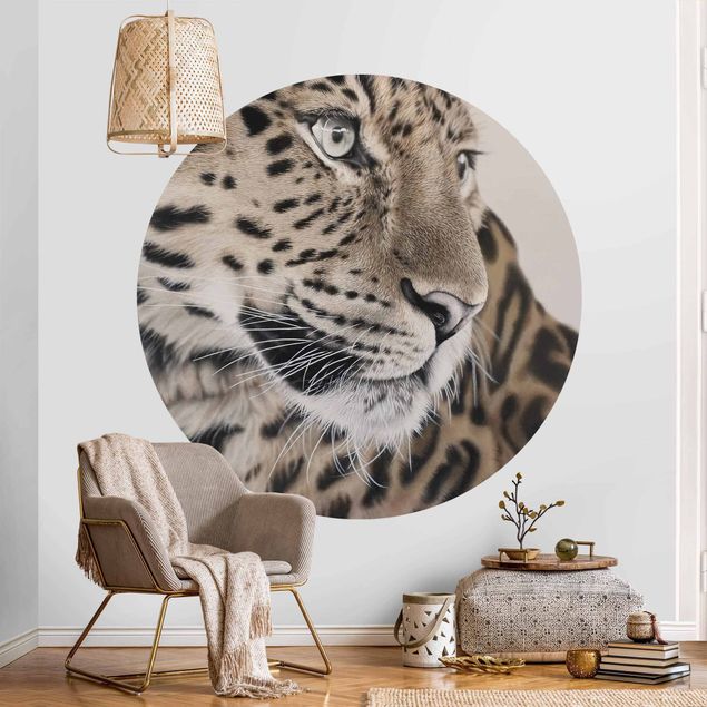 Wanddeko Wohnzimmer Der Leopard