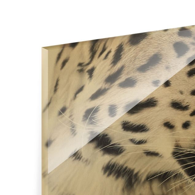 Wanddeko über Bett Der Leopard