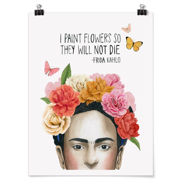 Wanddeko Esszimmer Fridas Gedanken - Blumen