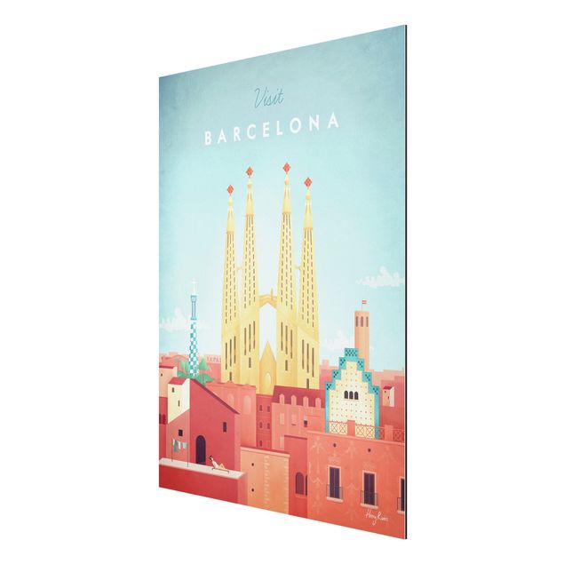 Wanddeko Flur Reiseposter - Barcelona