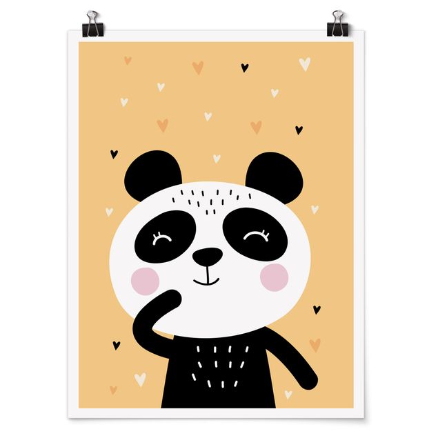 Wanddeko Babyzimmer Der glückliche Panda