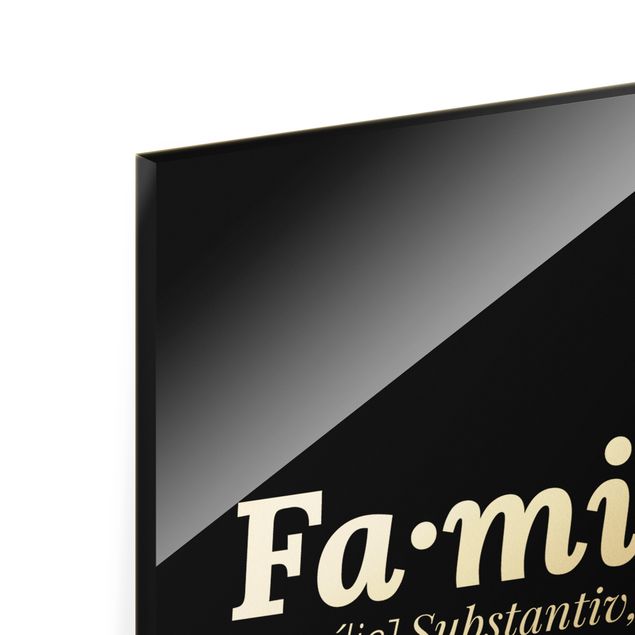 Wanddeko über Sofa Die Definition von Familie Schwarz
