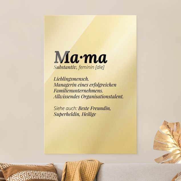 Wanddeko Flur Die Definition von Mama